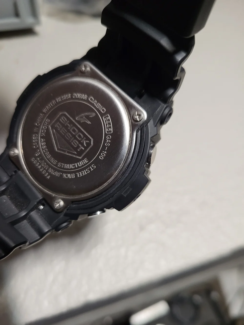 G-Shock Black Men's Multi-Function Watch GAS-100